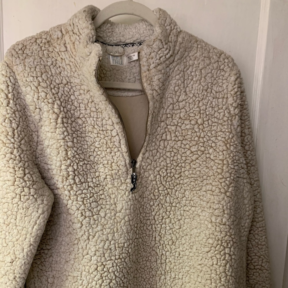 Wool Quarter Zip Up Pullover